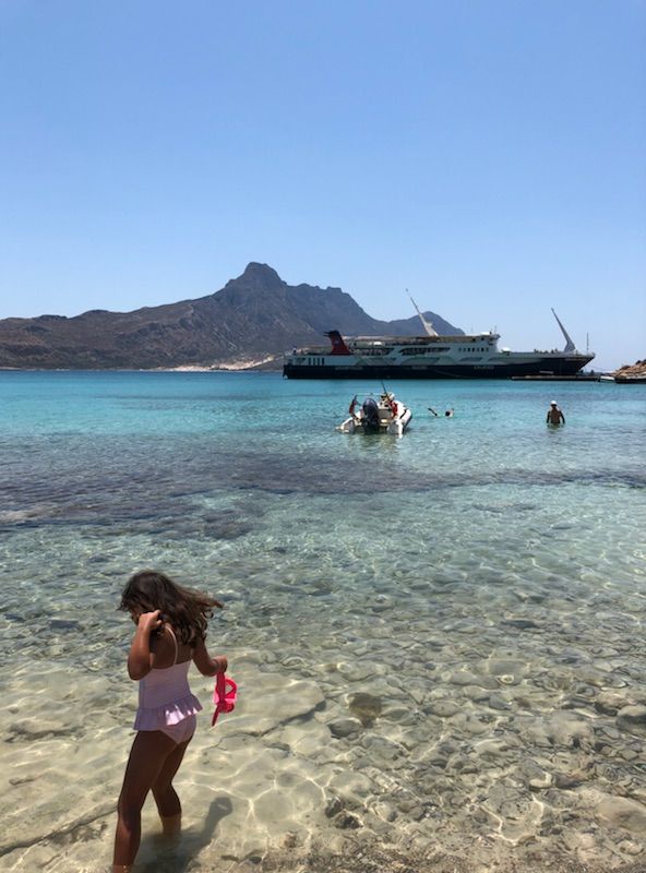 Balos and Gramvousa island Crete with Kids