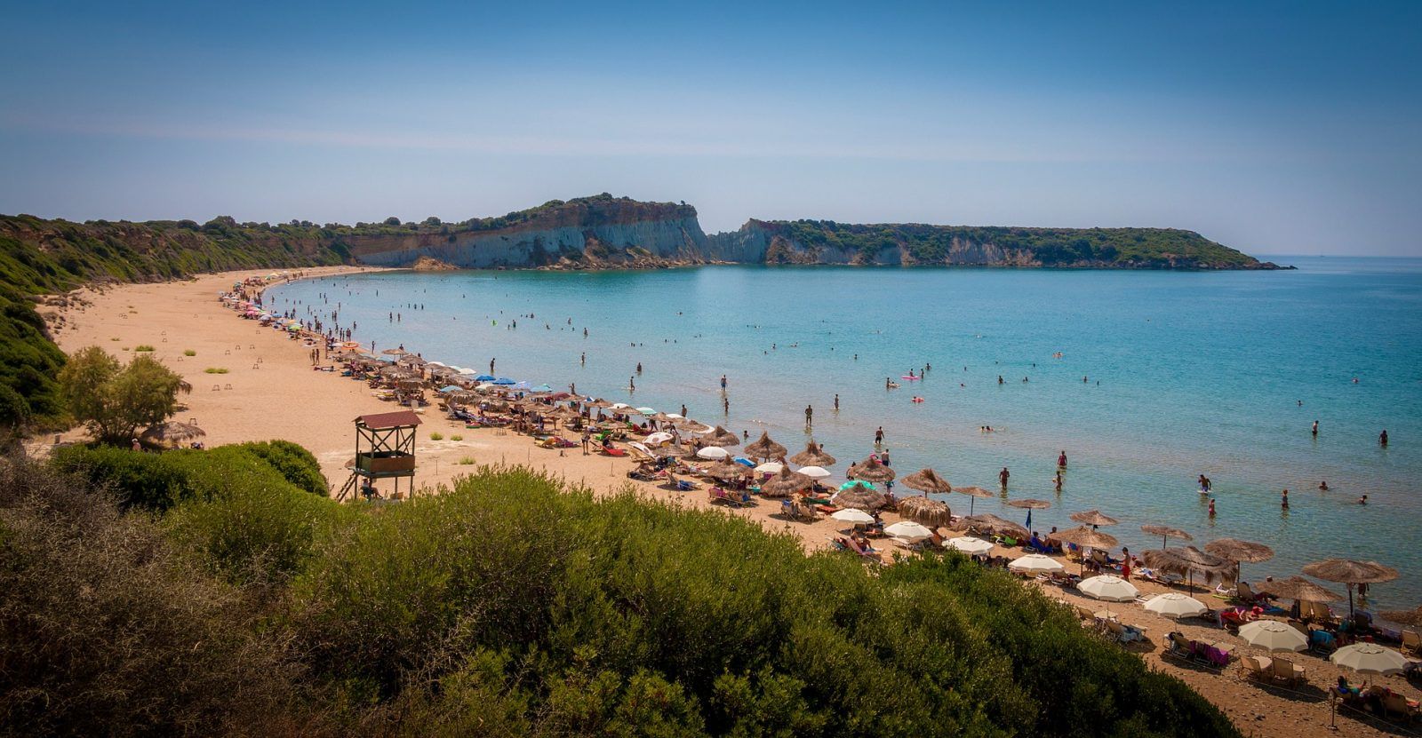 Travel Zakynthos Island Greece with Kids beach