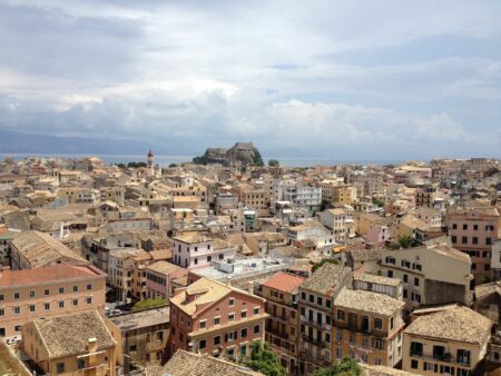 Danilia Village in Corfu Corfu town buildings PXB