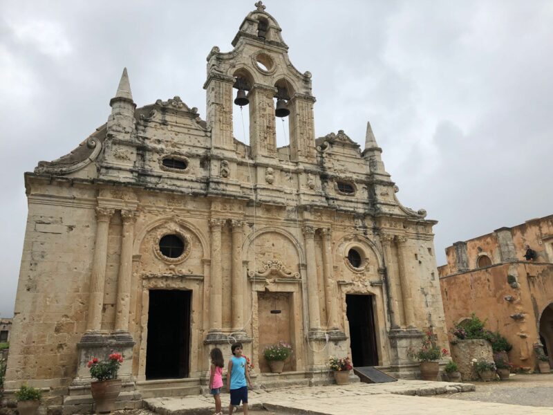 Arkadi in Crete with Kids. Monastery, Symbol of Freedom