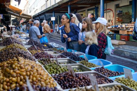 Mythology Food Tour in Athens with kids