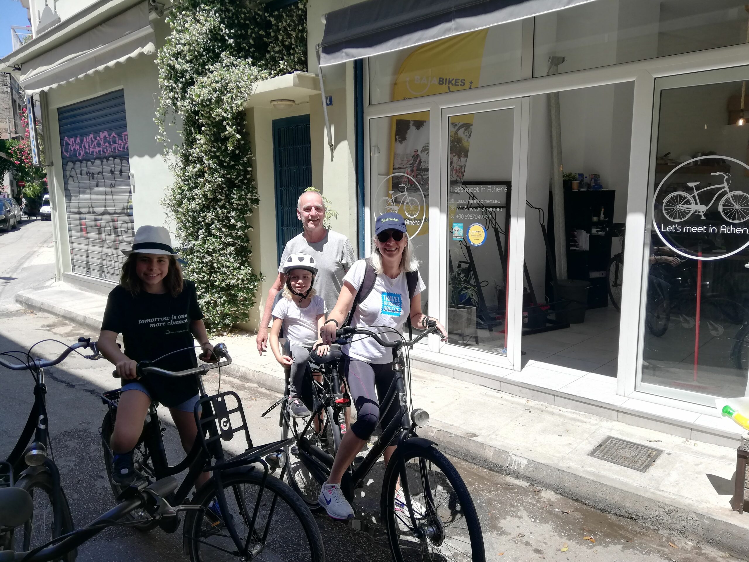Top things to do in Athens, Greece with children 21 cycling in the center of Athens with my kids