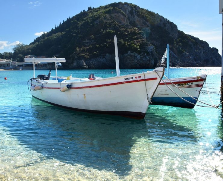 Corfu palaiokastritsa boats PXB