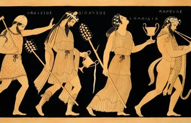 10 Stories from Greek Mythology that Kids will Love 2 A vase with Greek gods
