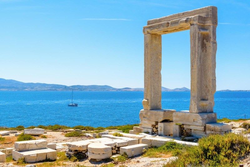 Portara Naxos island