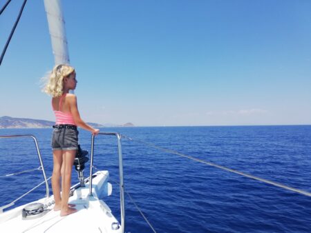 sailing in greece