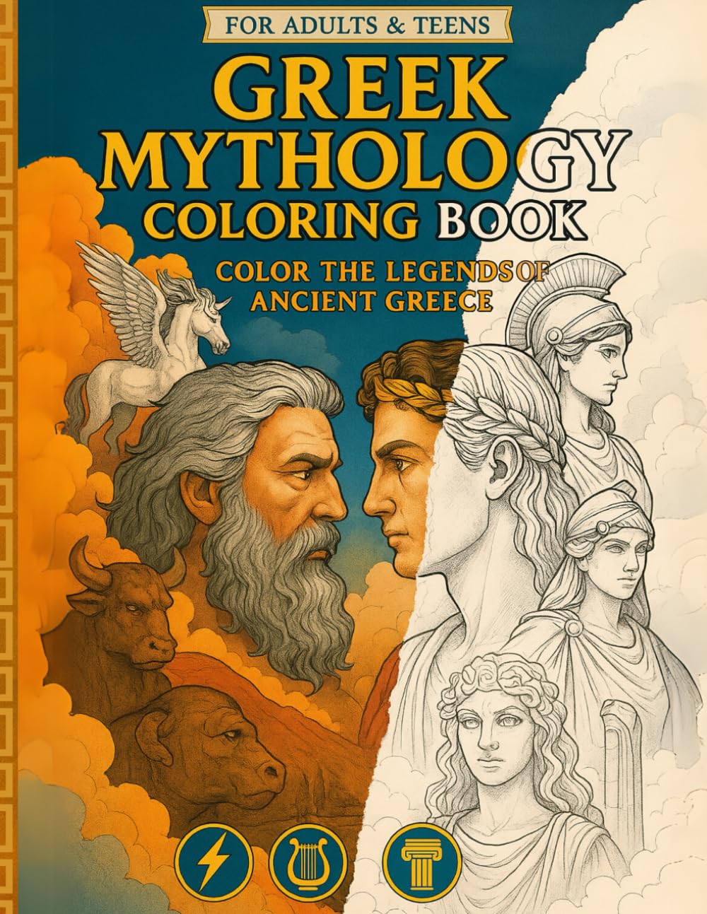 greek mythology coloring book