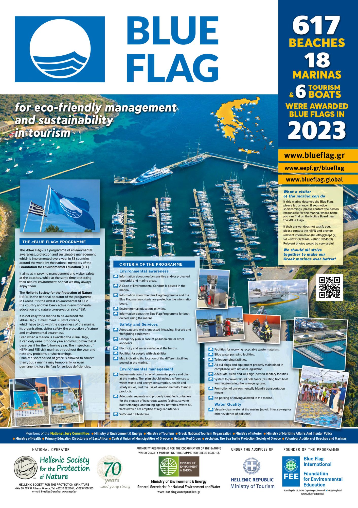 blue flag beaches in Greece 2023