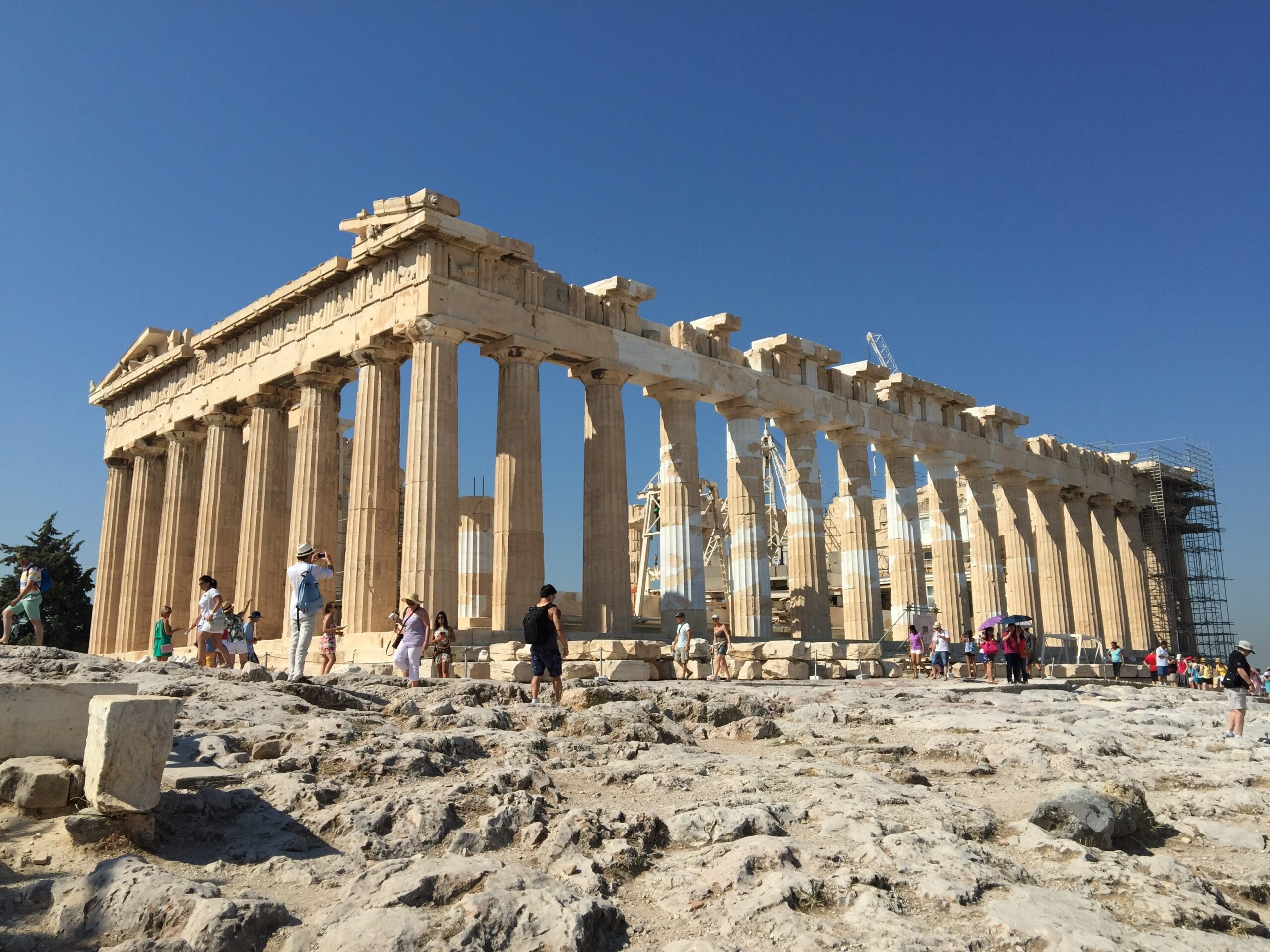 Acropolis and crowd scaled