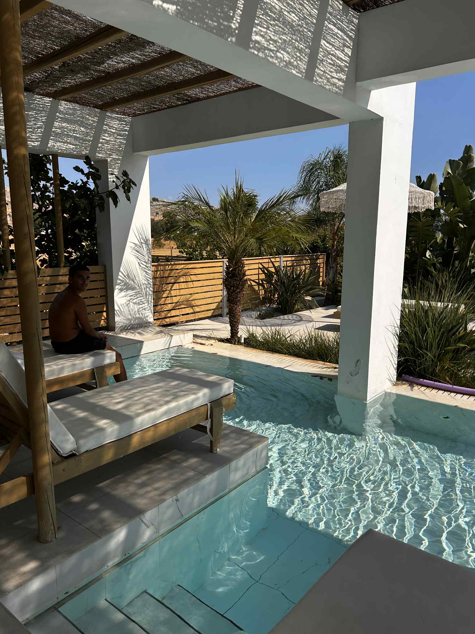 alia luxury suites our room rhodos greece pool room 1